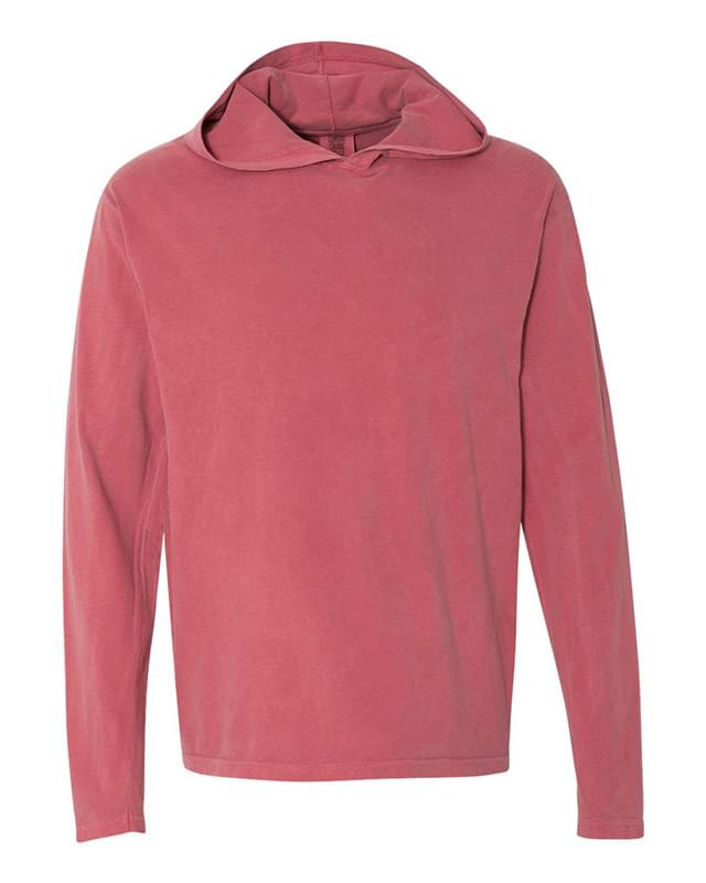 Garment Dyed Hooded Long Sleeve Tee
