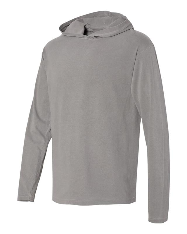 Garment Dyed Hooded Long Sleeve Tee