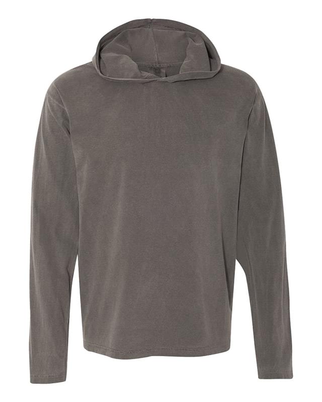 Garment Dyed Hooded Long Sleeve Tee