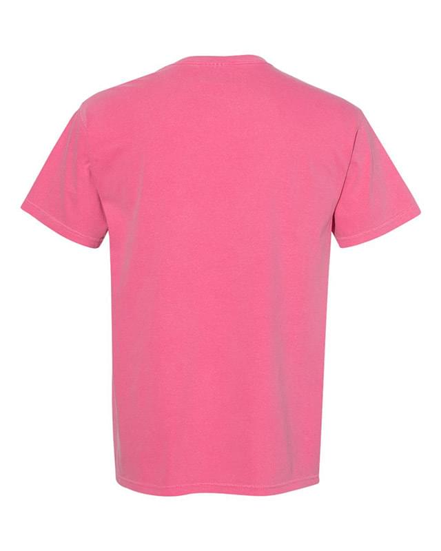 Garment Dyed Heavyweight Ringspun Short Sleeve Shirt with a Pocket