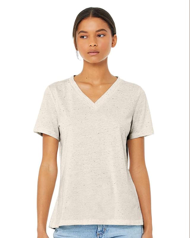 Women's Relaxed Triblend Short Sleeve V-Neck Tee