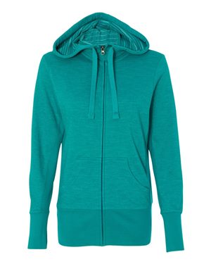 Women's Baja Stripe French Terry Hooded Full-Zip Sweatshirt