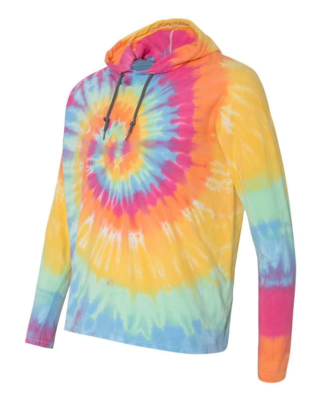 Tie-Dyed Hooded Pullover T-Shirt