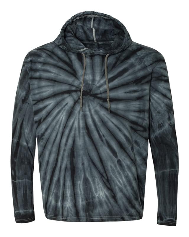 Tie-Dyed Hooded Pullover T-Shirt