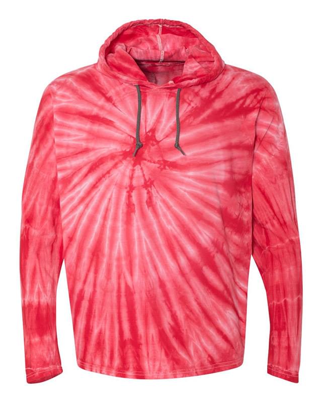 Tie-Dyed Hooded Pullover T-Shirt