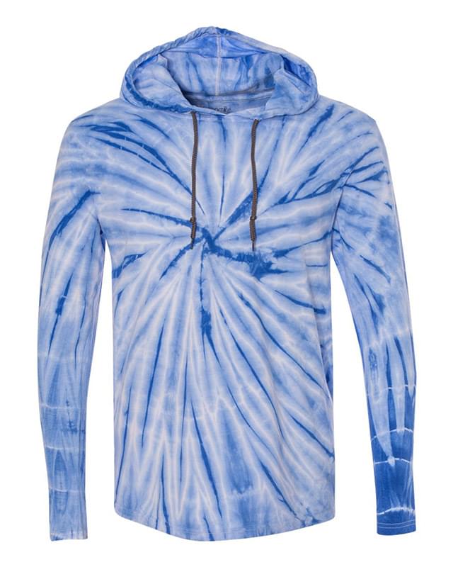 Tie-Dyed Hooded Pullover T-Shirt