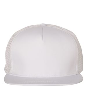 Flat Bill Five-Panel Trucker Cap
