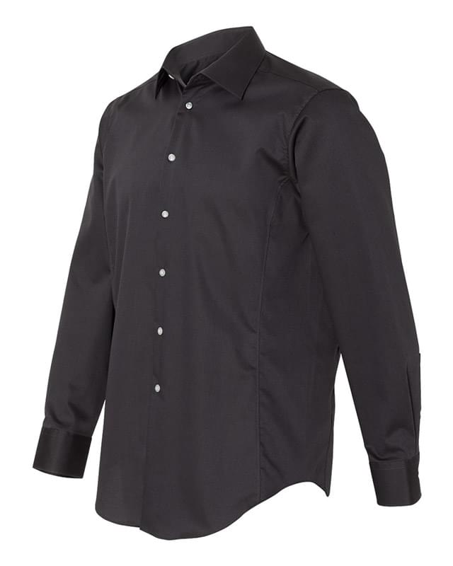 Slim Fit Non-Iron Dobby Pindot Shirt Slim Fit Non-Iron Dobby Pindot Shirt