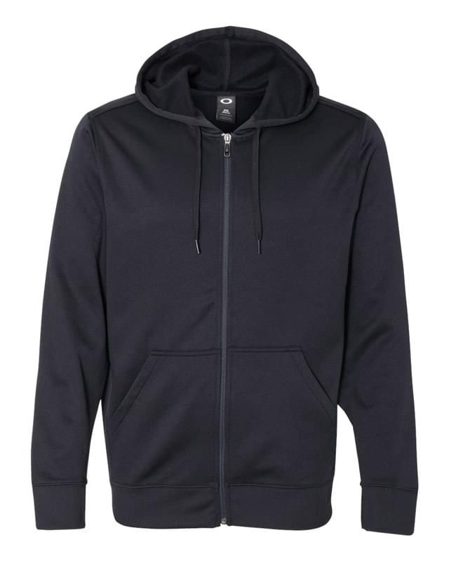 Poly Hooded Full-Zip Sweatshirt