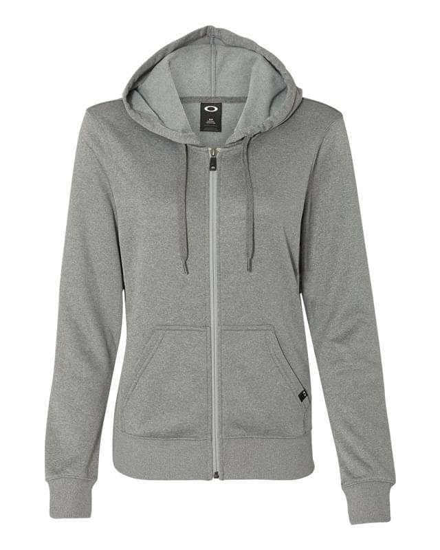 Poly Women's Hooded Full-Zip Sweatshirt