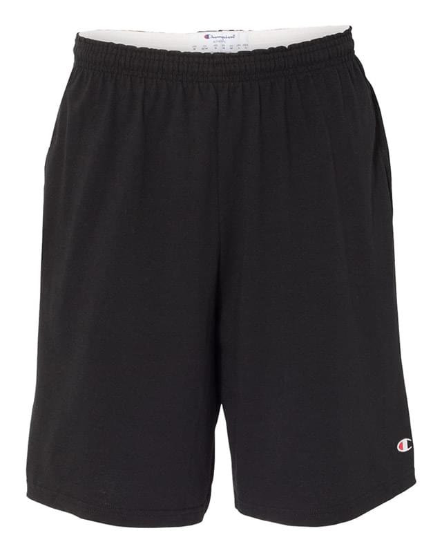 9" Inseam Cotton Jersey Shorts with Pockets