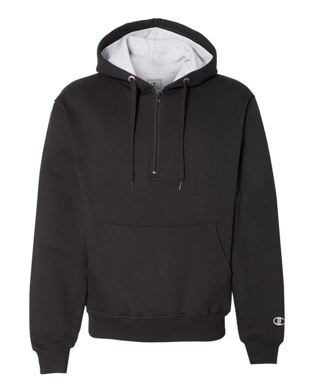 Cotton Max Hooded Quarter-Zip Sweatshirt
