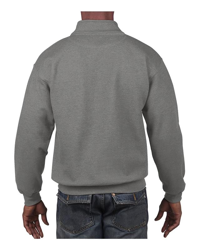 Garment-Dyed Quarter Zip Sweatshirt