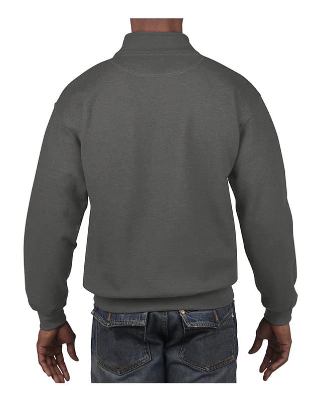 Garment-Dyed Quarter Zip Sweatshirt