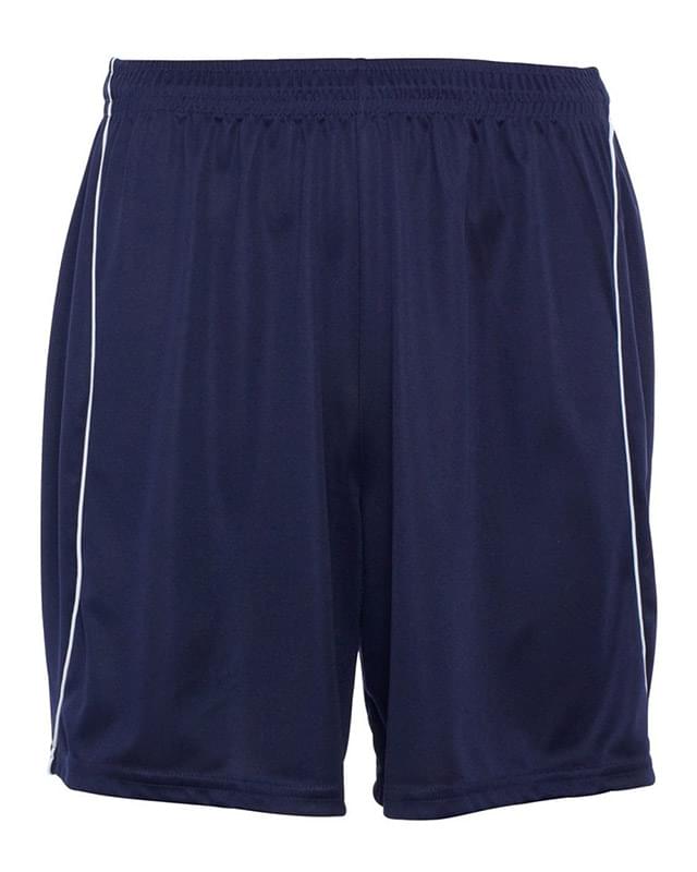 Wicking Soccer Shorts with Piping