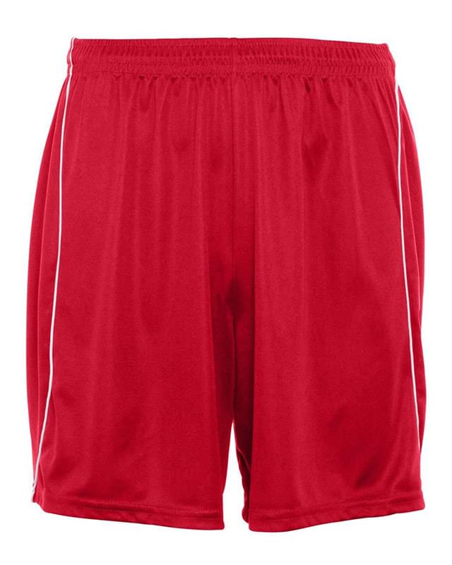 Wicking Soccer Shorts with Piping
