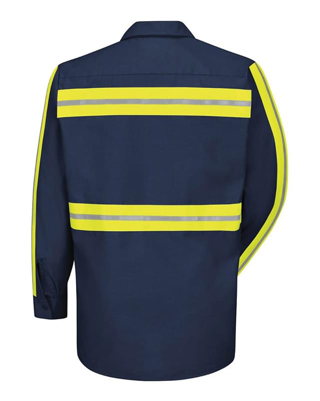Industrial Enhanced-Visibility Long Sleeve Work Shirt
