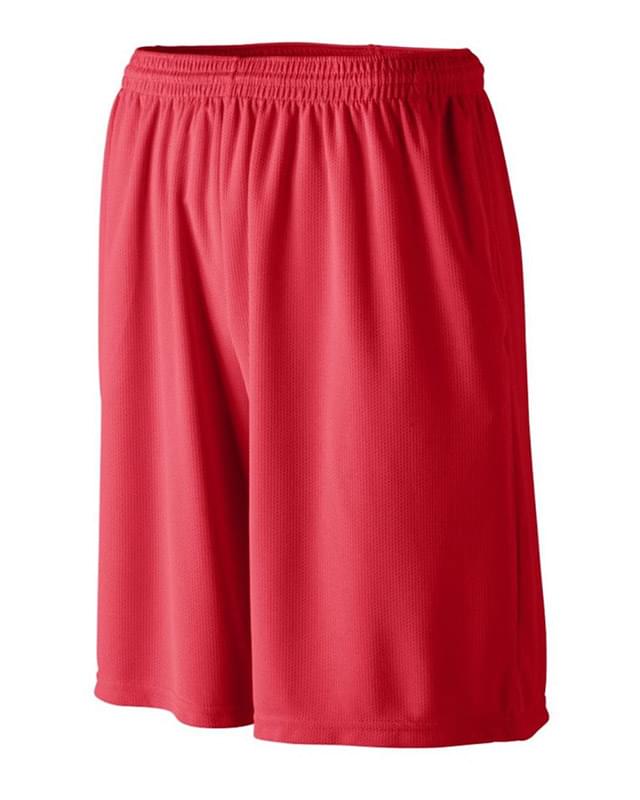 Longer Length Wicking Shorts with Pockets