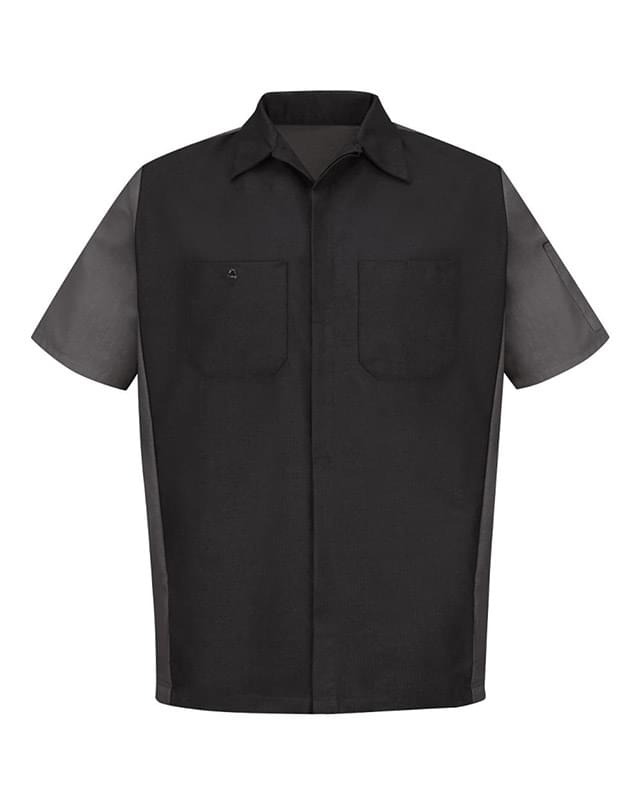 Short Sleeve Automotive Crew Shirt - Long Sizes