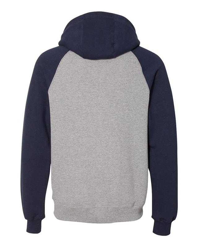 Dri Power&reg; Colorblock Raglan Hooded Pullover Sweatshirt