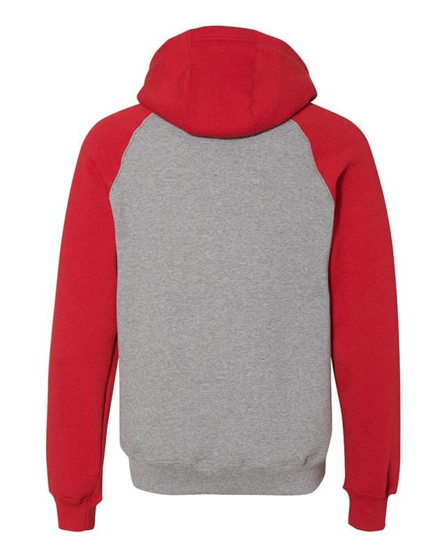 Dri Power&reg; Colorblock Raglan Hooded Pullover Sweatshirt