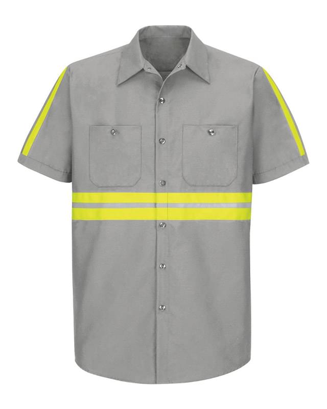 Enhanced Visibility Industrial Work Shirt Long Sizes