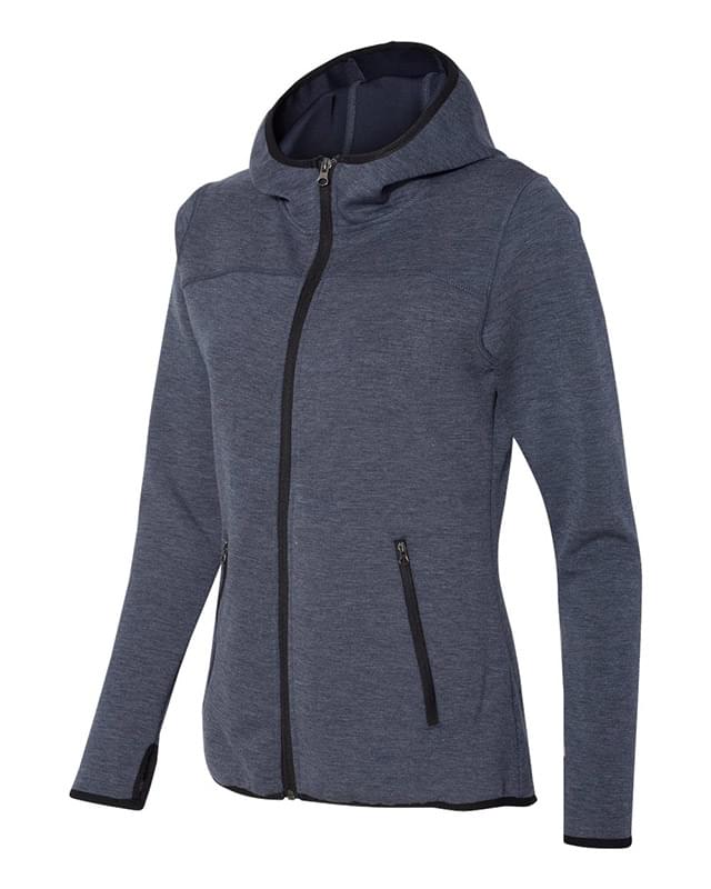 Heat Last Women's Fleece Tech Hooded Full-Zip Sweatshirt