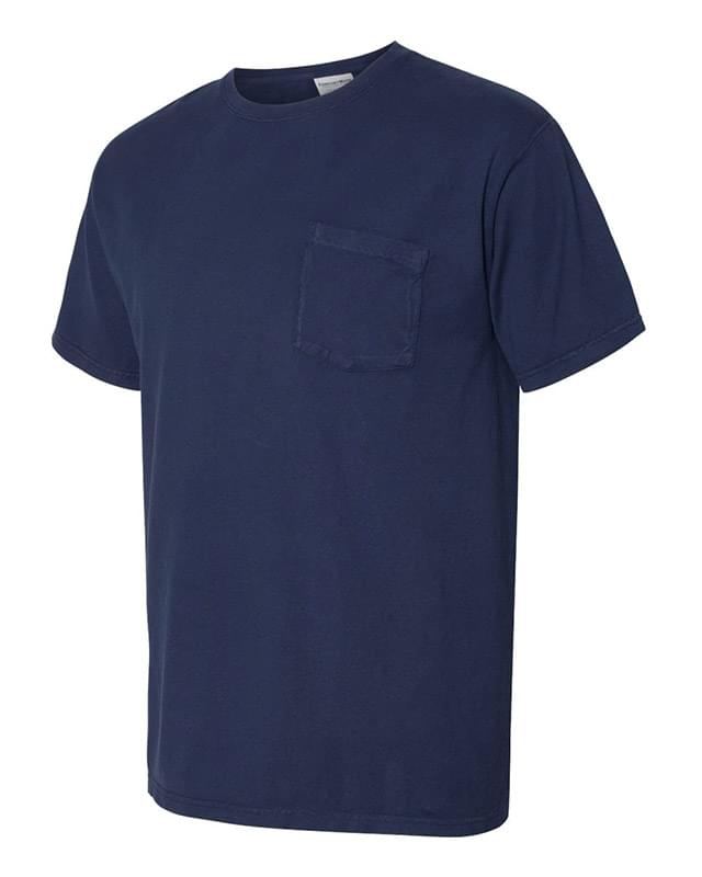 Garment Dyed Short Sleeve T-Shirt With a Pocket