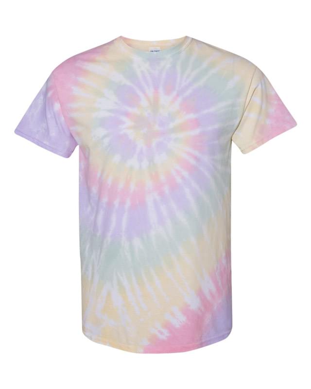 Multi-Color Spiral Short Sleeve T-Shirt