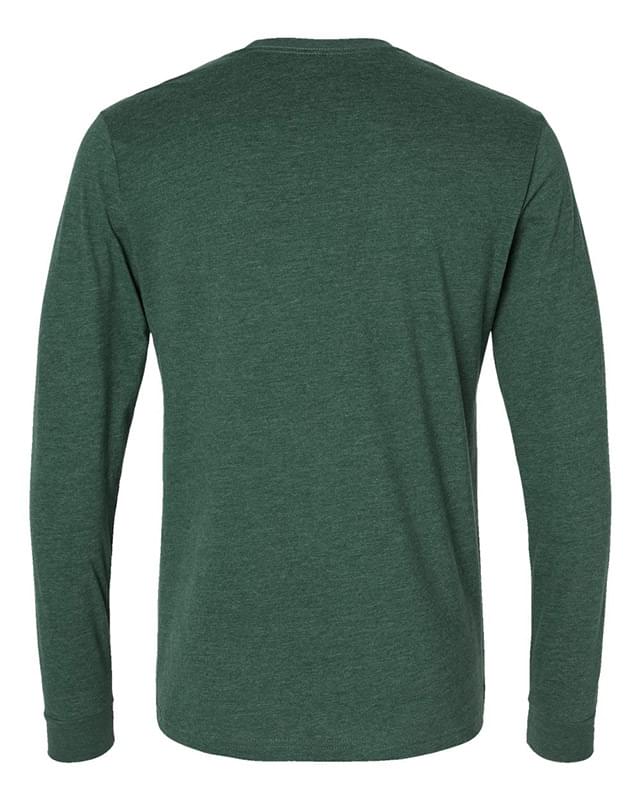 Sueded Long Sleeve Crew