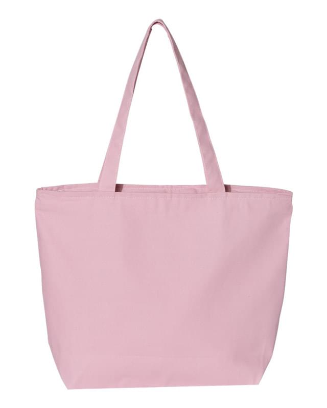 24.5L Canvas Zippered Tote