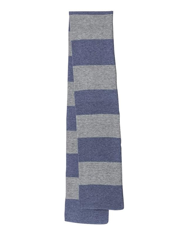 Rugby Striped Knit Scarf