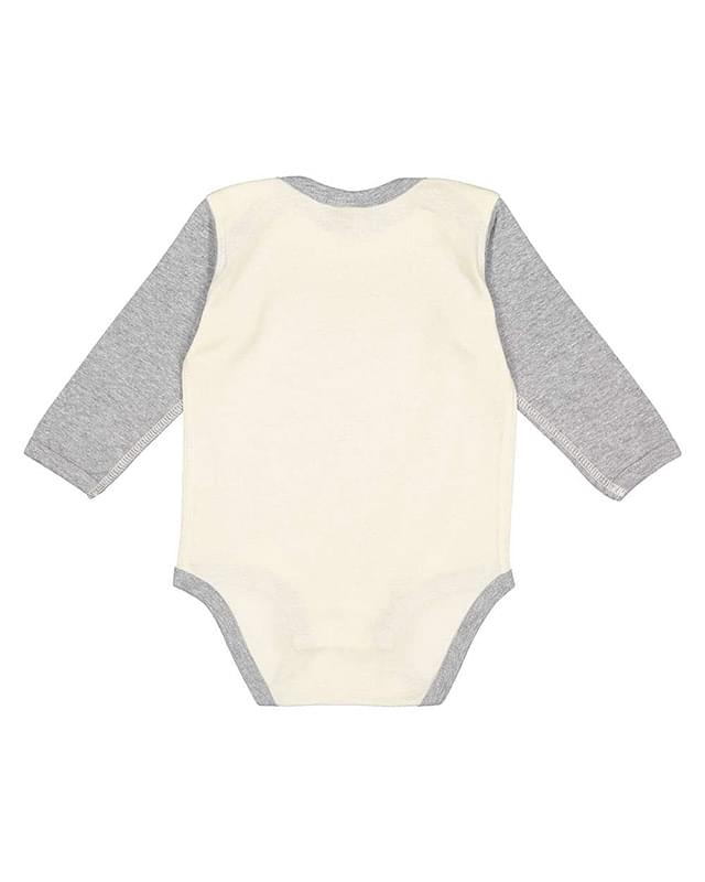 Infant Long Sleeve Baby Rib Bodysuit