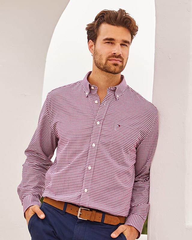 100s Two-Ply Gingham Shirt