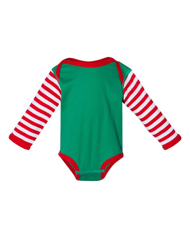 Infant Long Sleeve Baby Rib Bodysuit