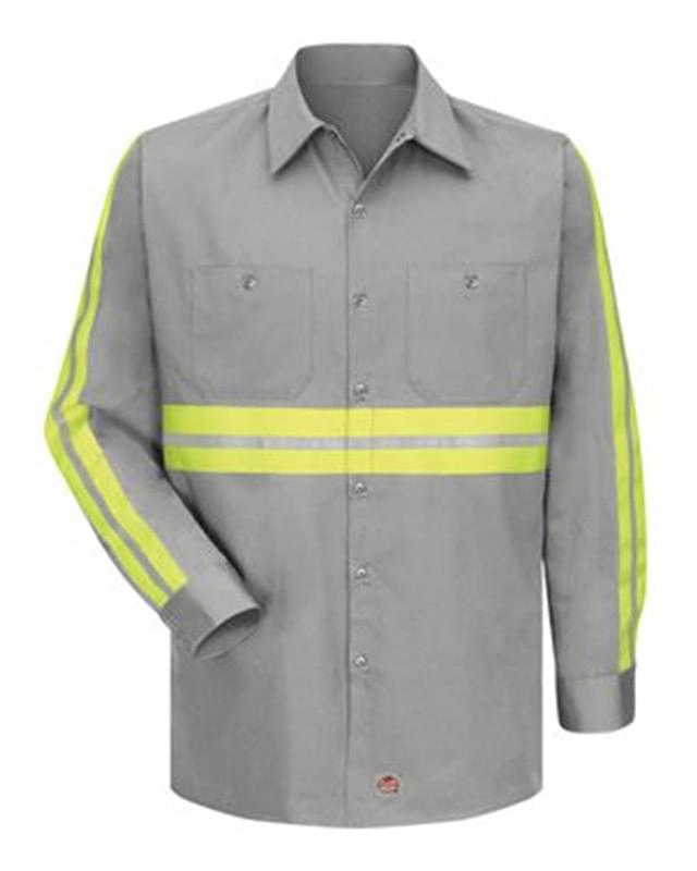 Enhanced Visibility Cotton Work Shirt Long Sizes
