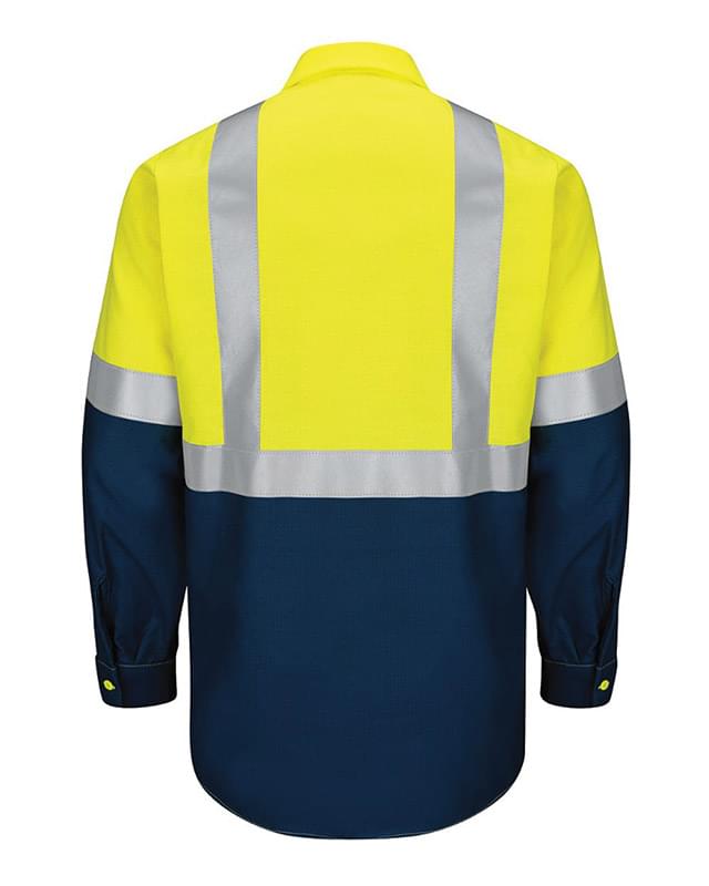 Enhanced & Hi-Visibility Long Sleeve Work Shirt - Long Sizes