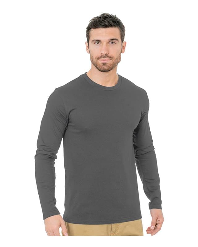Unisex Fine Jersey Long Sleeve Crewneck T-Shirt