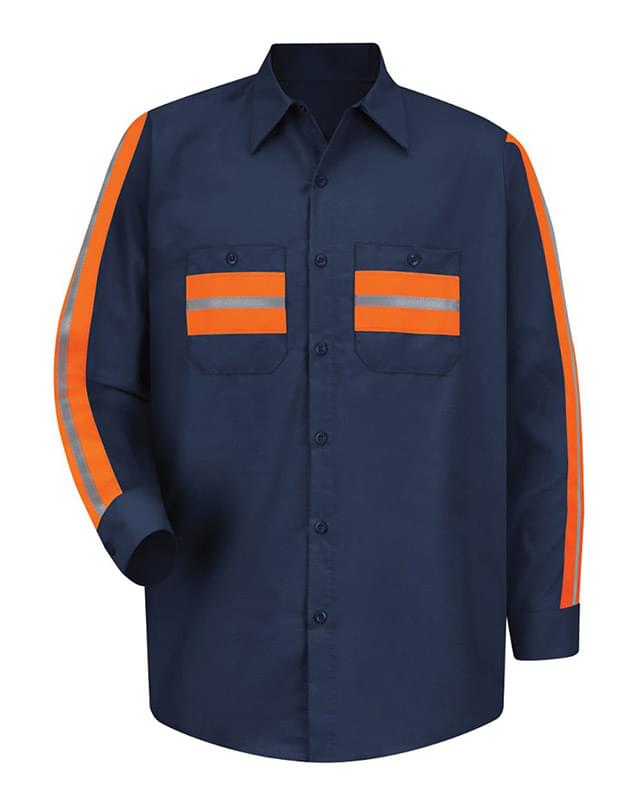 Industrial Enhanced-Visibility Long Sleeve Work Shirt