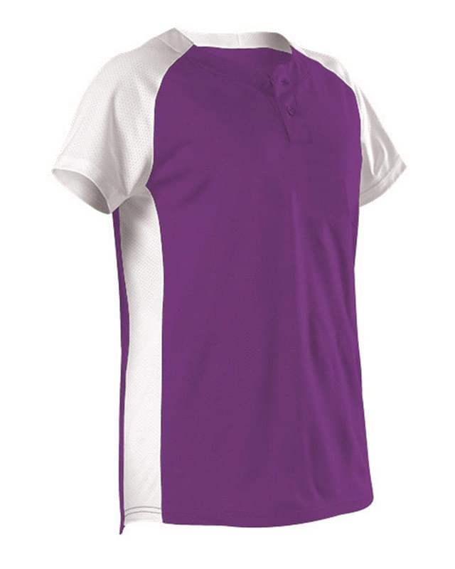 Girls' Two Button Fastpitch Jersey