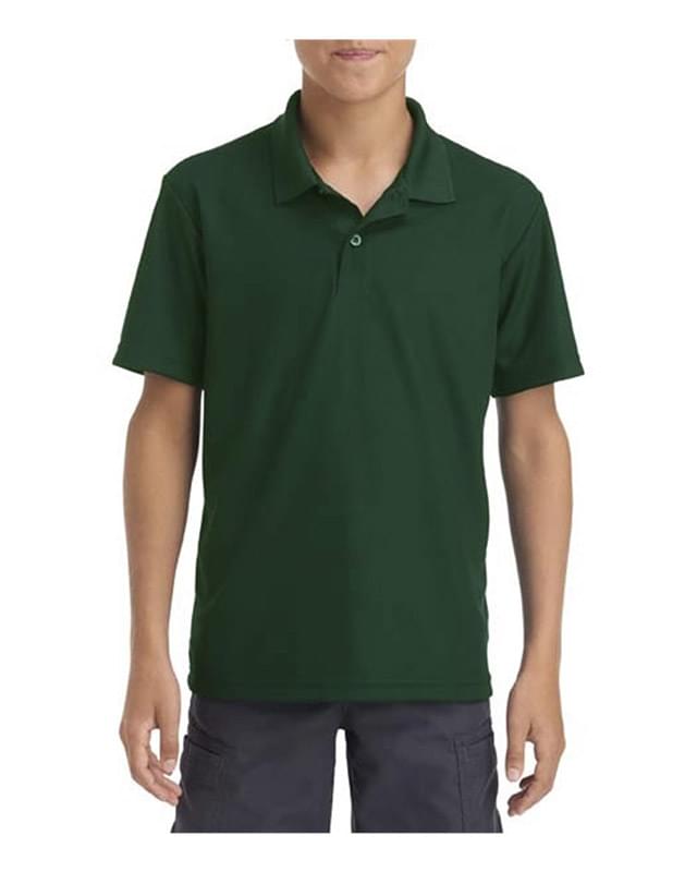 Performance Youth Double Pique Sport Shirt
