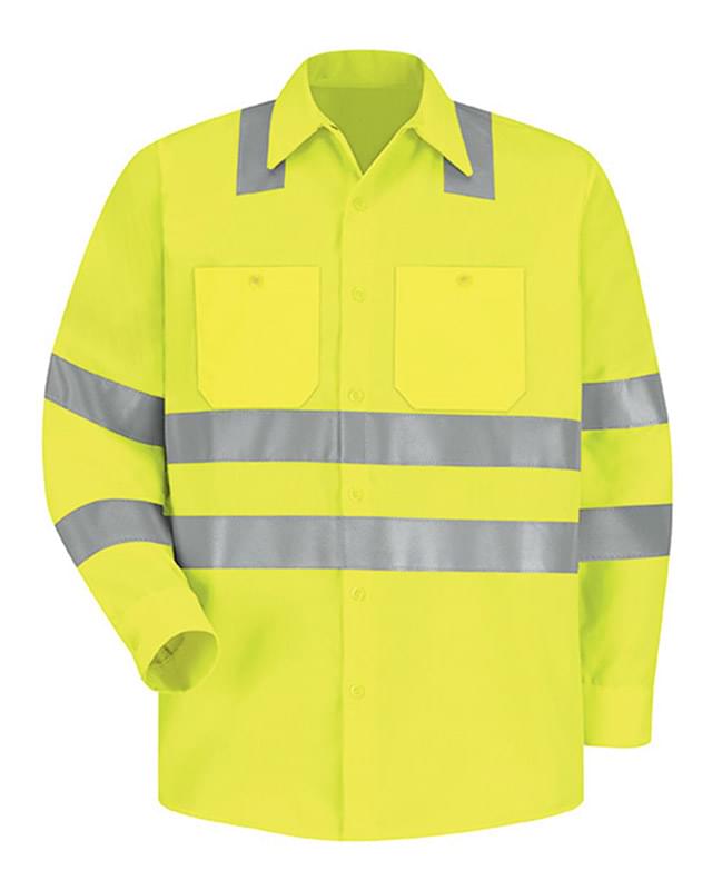 High Visibility Safety Long Sleeve Work Shirt