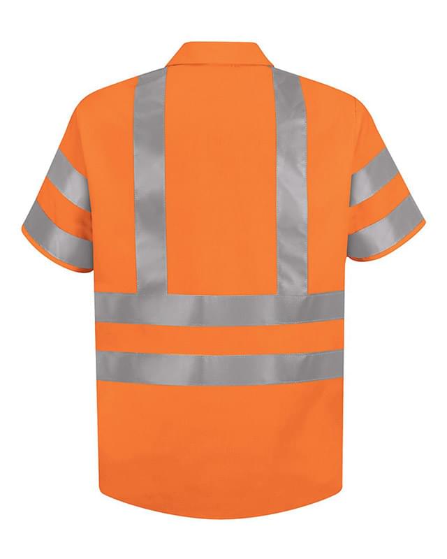 High Visibility Safety Short Sleeve Work Shirt