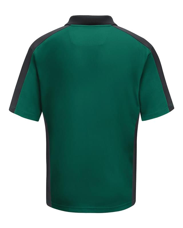 Short Sleeve Performance Knit Two Tone Polo
