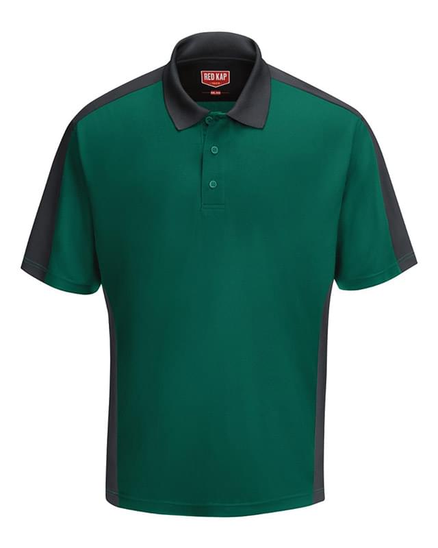Short Sleeve Performance Knit Two Tone Polo