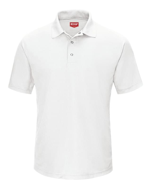 Short Sleeve Performance Knit Gripper-Front Polo