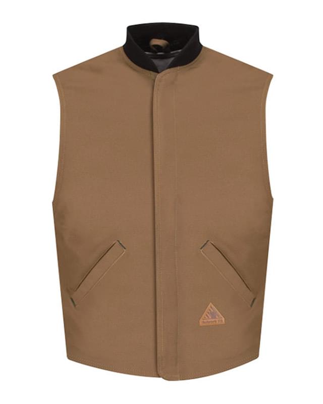 Brown Duck Vest Jacket Liner - EXCEL FR&reg; ComforTouch