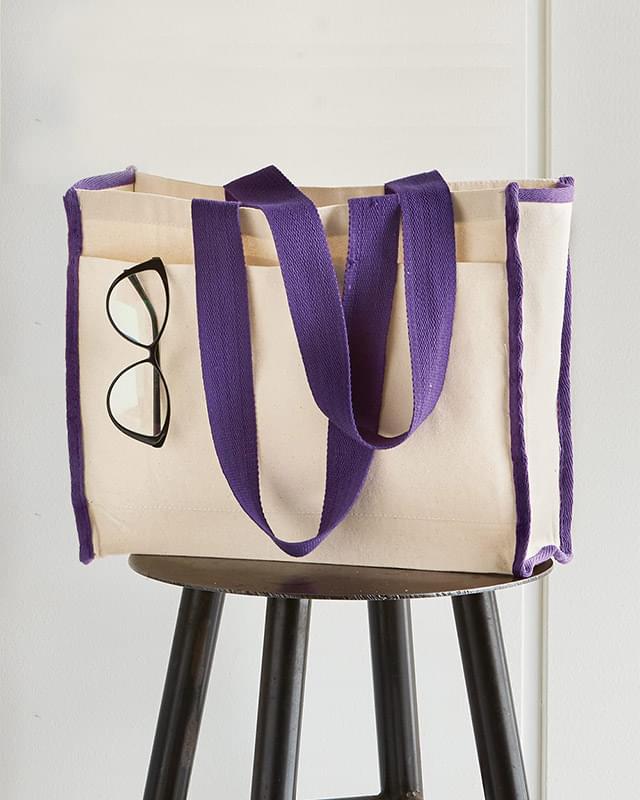 14L Tote with Contrast-Color Handles