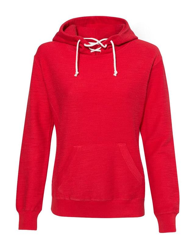 Women’s Shore French Terry Sport Lace Scuba Hooded Pullover