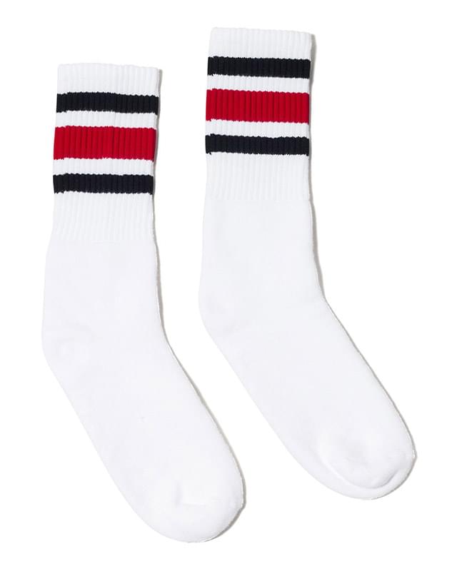 Custom Striped Crew Socks